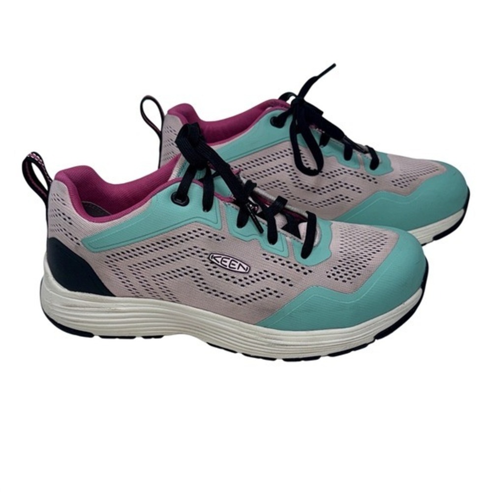 KEEN Utility Sparta 2 Women's Aqua and Magenta Athletic Work Safety Shoes